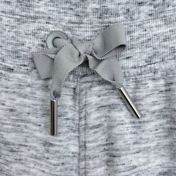 Athleta Drawstring Waist Heather Grey Tencel Cotton Sweat Shorts - Picture 5 of 10